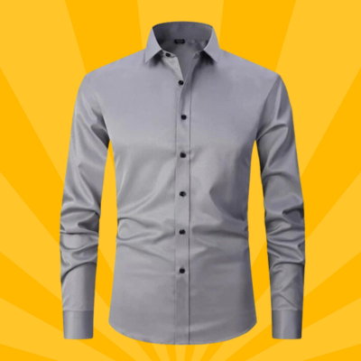 Levoire | Chemise Anti-Pourpoint Élastique et Sans Grattage Gris