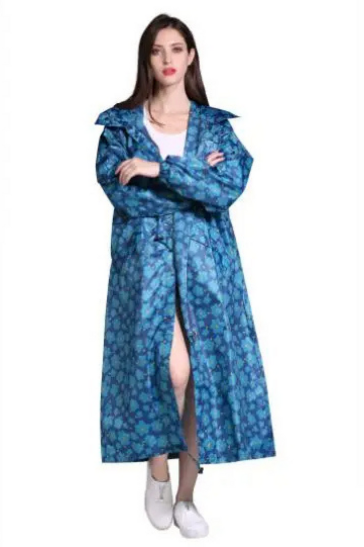 Levoire | Veste femme longue imperméable à l'eau Bleu