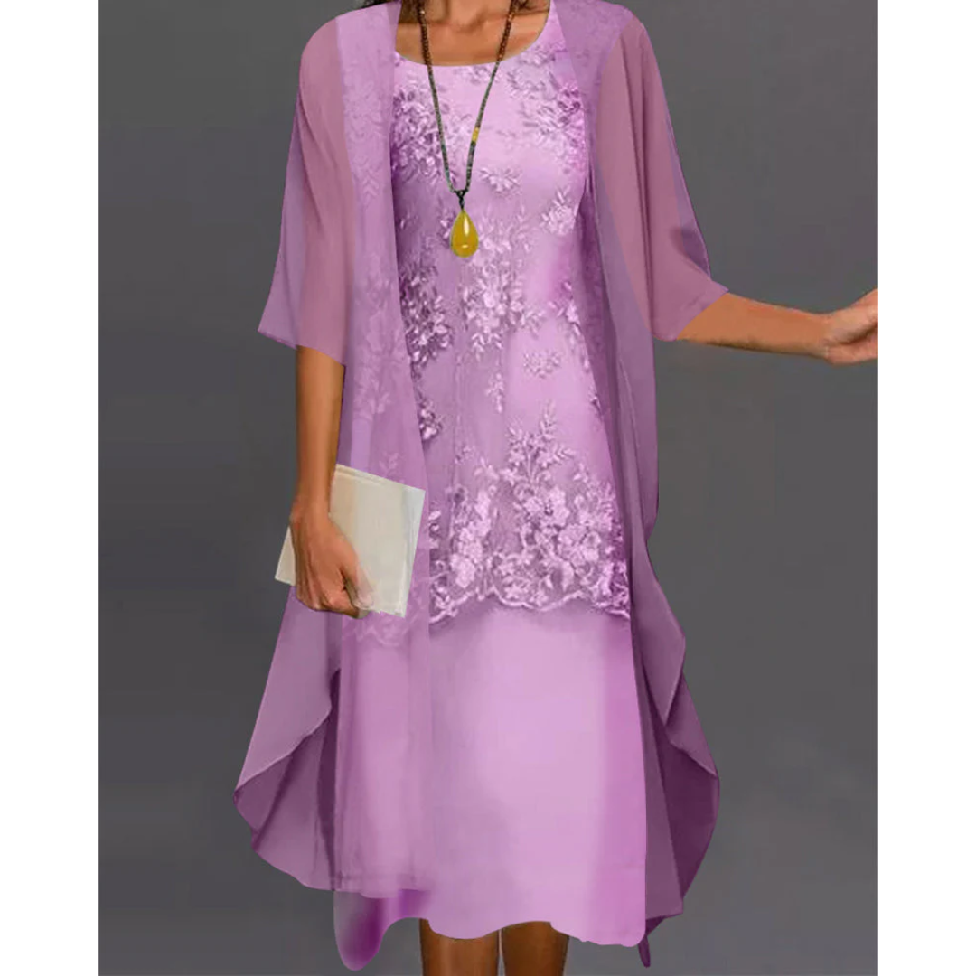 Levoire | Robe Midi Pour Femmes Lilas