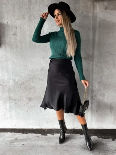 Levoire | Chemise À Col Haut Rayée Avec Des Manches De Couleur Contrastante Must Have Pour Quelqu'Un