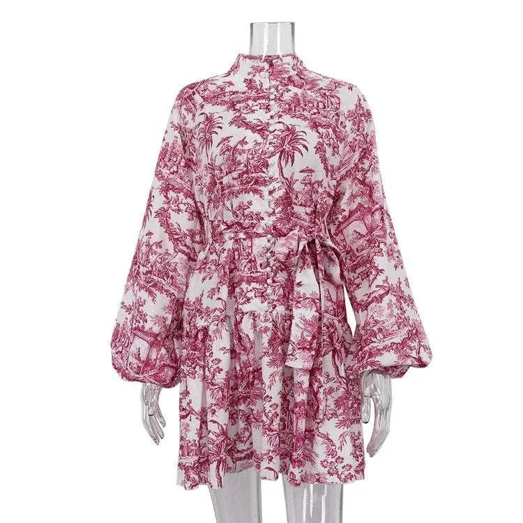 Levoire | Robe courte à manches bouffantes