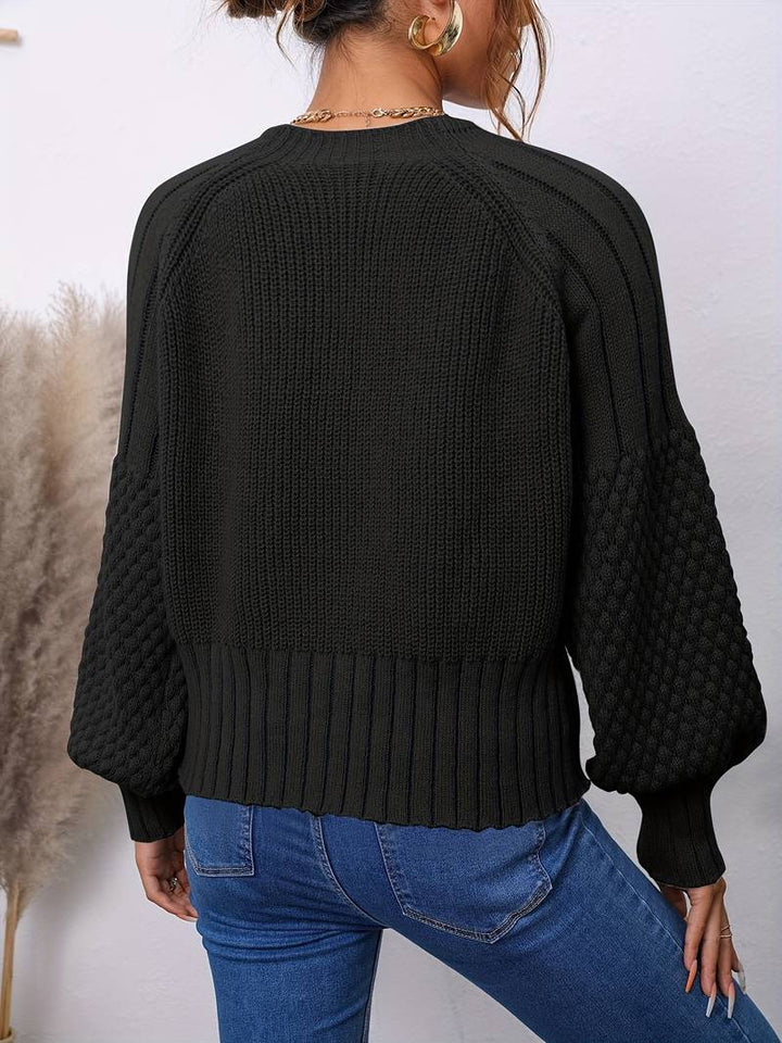 Levoire | Gilet Tricoté Avec Des Manches En Lanternes