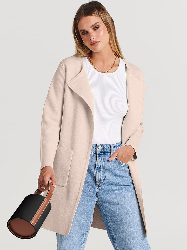 Levoire | Nouveau manteau de mode à revers Rose clair