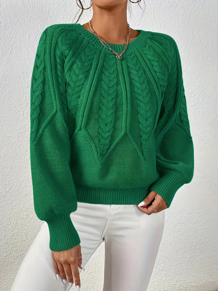 Levoire | Pull Torsadé Décontracté Et Élégant Vert