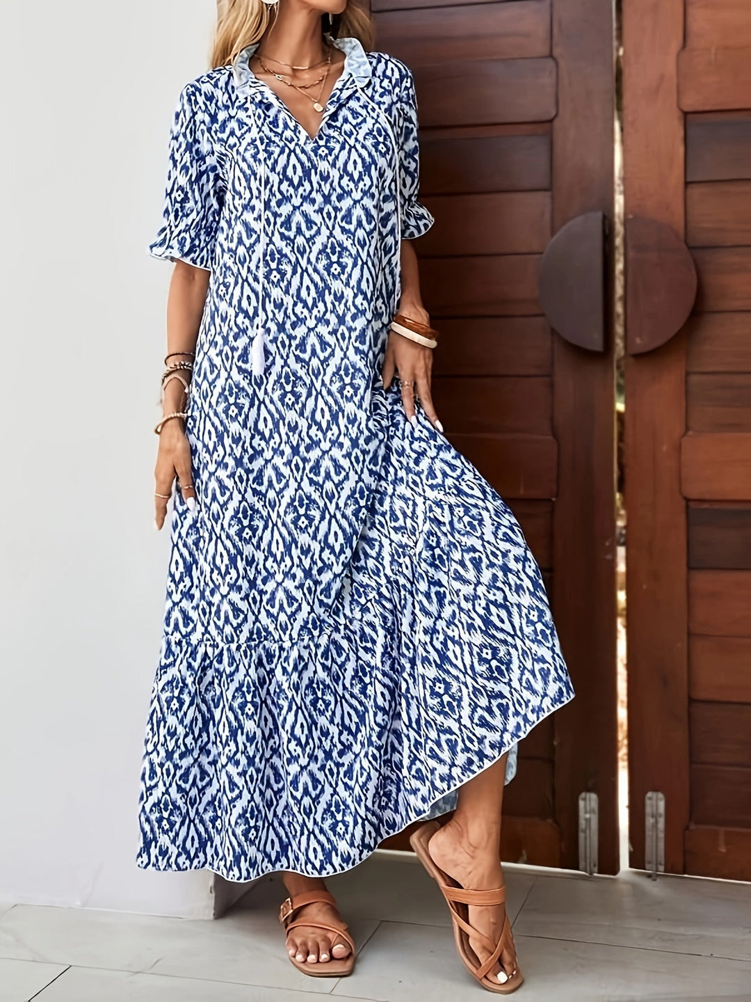 Levoire | Robe cravate à glands pour femme