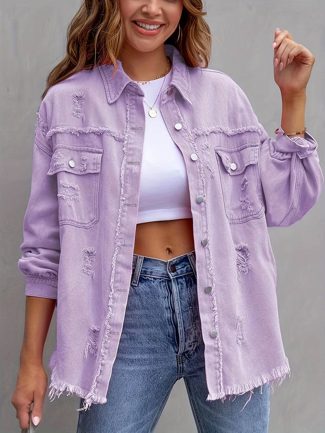 Levoire | Femme Oversize Veste | Déchirée