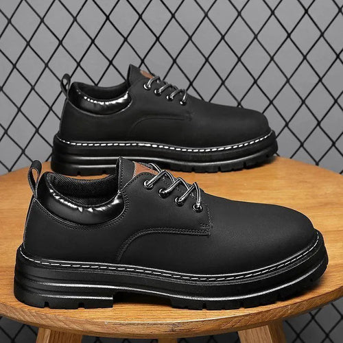 Levoire | Chaussures en cuir pour hommes avec plateforme – Style durable et confort garanti