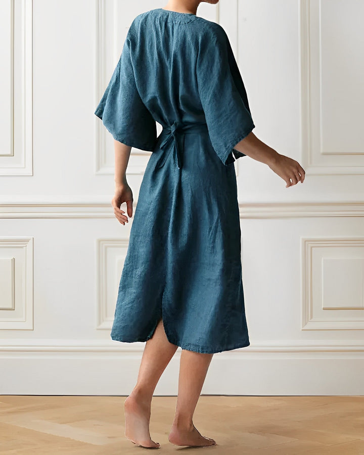 Levoire | Robe En Lin Léger Au Style Décontracté