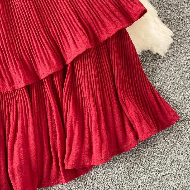 Levoire | Robe longue avec décolleté en V de style français