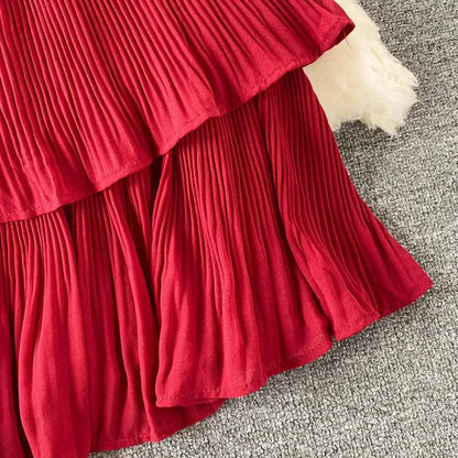 Levoire | Robe longue avec décolleté en V de style français