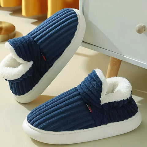Levoire | Chaussures Velours Chaudes Antidérapantes Gris d'avoine