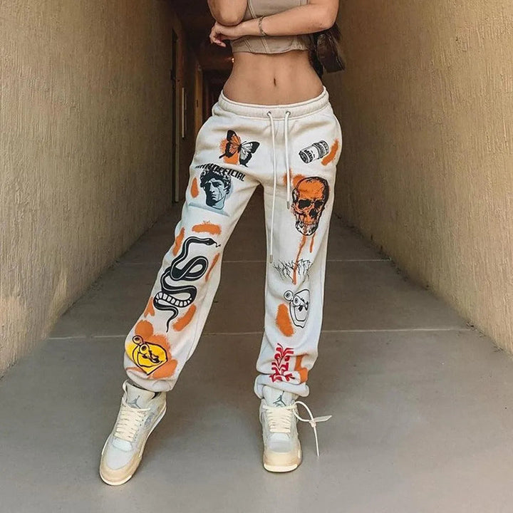 Levoire | Pantalons femme Element Trend Imprimé Blanc
