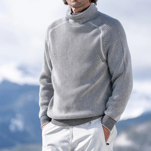 Levoire | Pull À Col Montant Confortable Pour Chaleur Et Style Gris