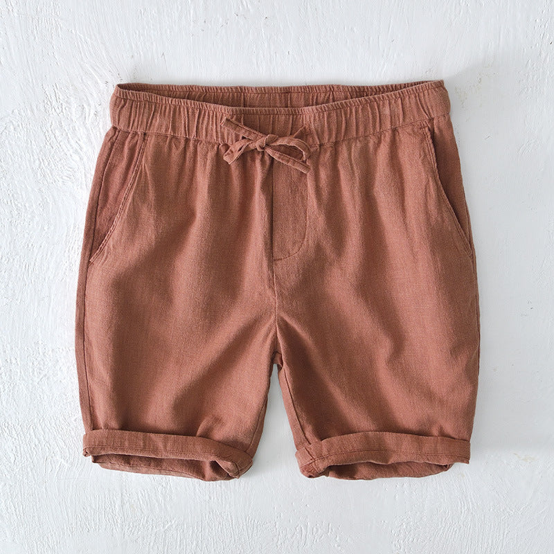 Levoire | Shorts En Lin Léger Orange