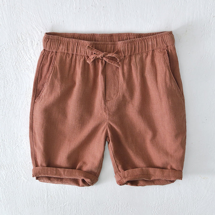 Levoire | Shorts En Lin Léger Orange