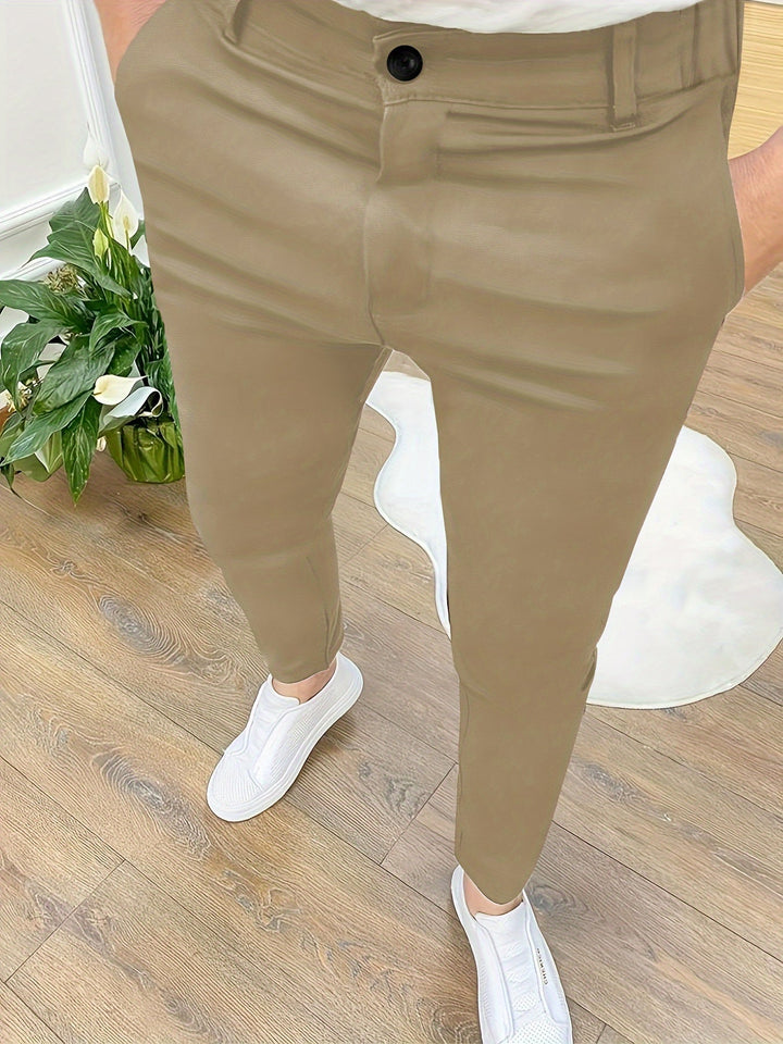 Levoire | Pantalon Slim Fit Stretch Homme Khaki