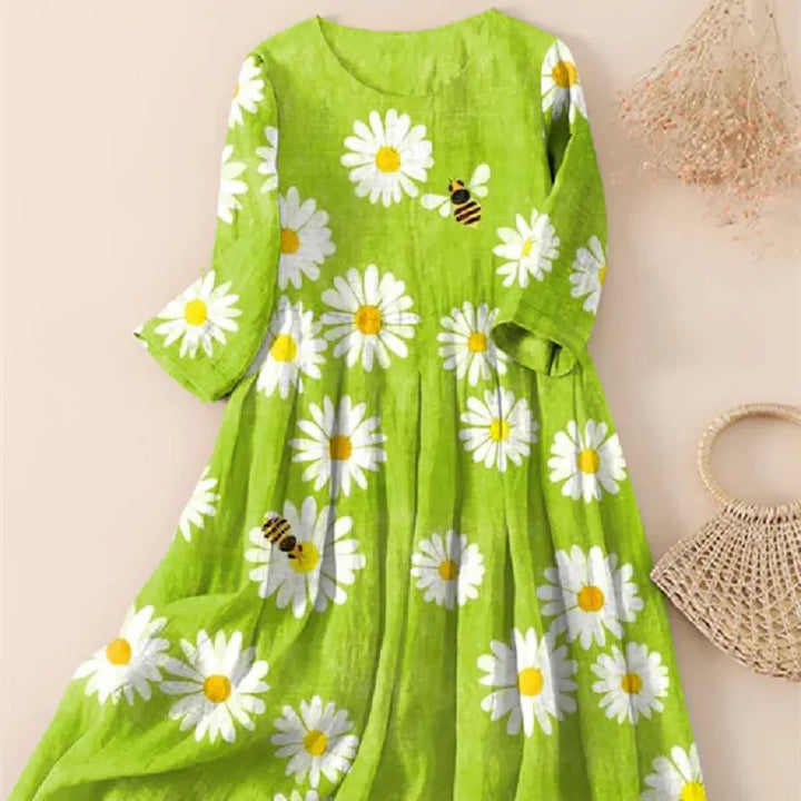 Levoire | Robe Femme À Imprimé Floral - Vert clair