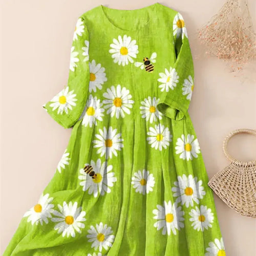 Levoire | Robe Femme À Imprimé Floral - Vert clair