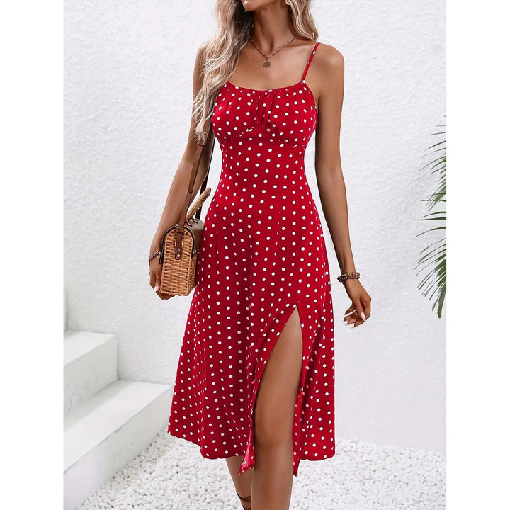 Levoire | Robe d'été longue avec une fente sexy pour femmes Rot
