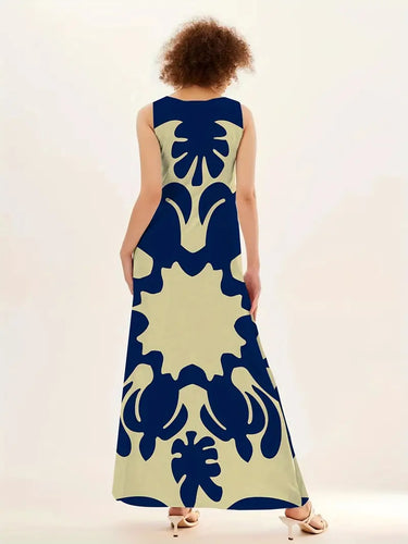 Levoire | Robe Maxi Avec Imprimé Graphique Et Décolleté En V