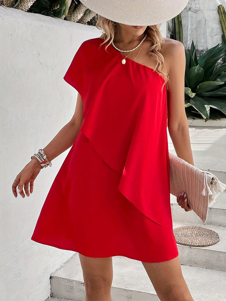 Levoire | Robe de soirée décolletée rouge Rouge