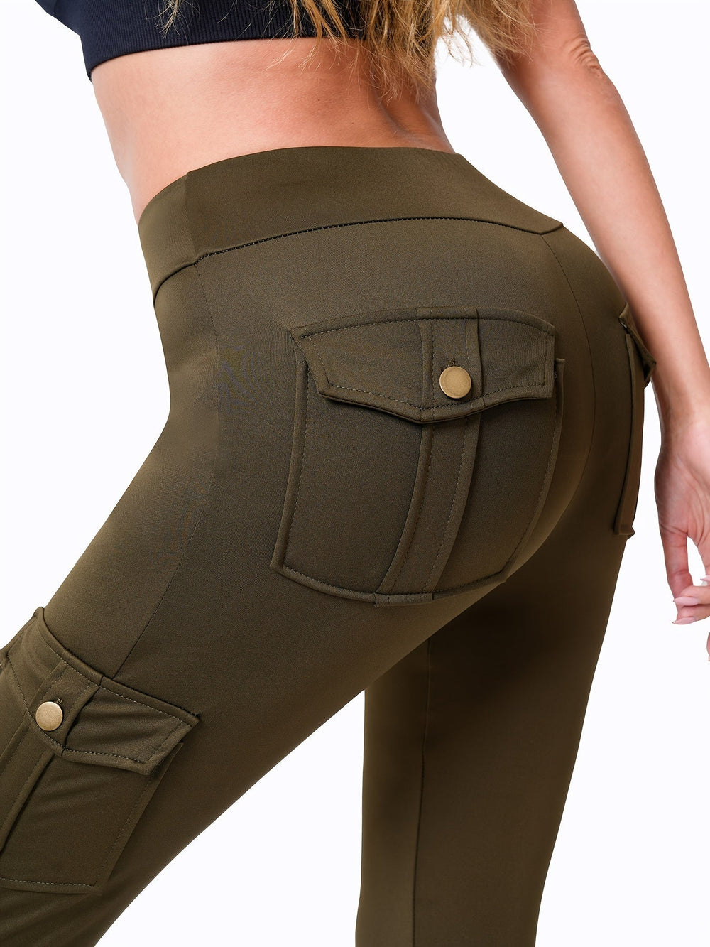 Levoire | Pantalons De Yoga Stretch Élégants À Taille Haute Et Avec Plusieurs Poches