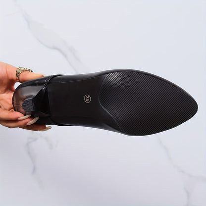 Levoire | Bottes En Dentelle Noires Pour Femmes Avec Des Talons Moyens Confortables