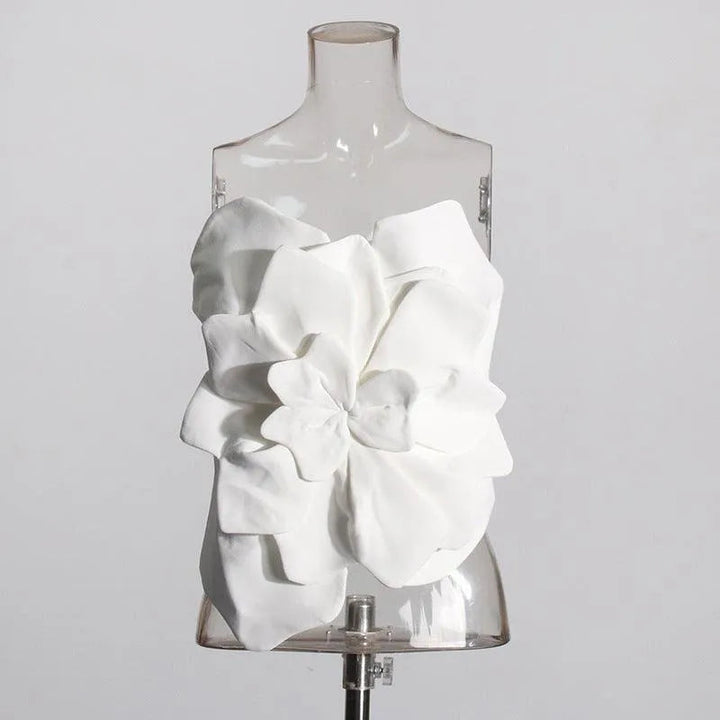 Levoire | Poche sans dos avec fleur tridimensionnelle