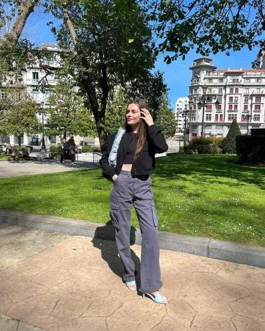 Levoire | Pantalon Cargo Rétro Pour Femmes Avec Poches Gris