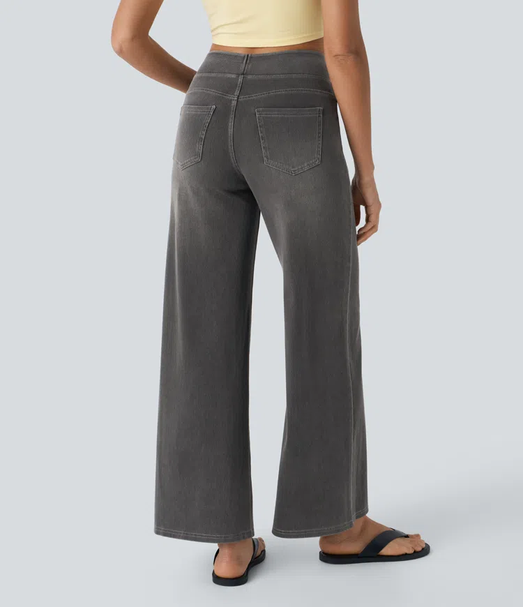 Levoire | Pantalon Denim Stretch Taille Haute Femme