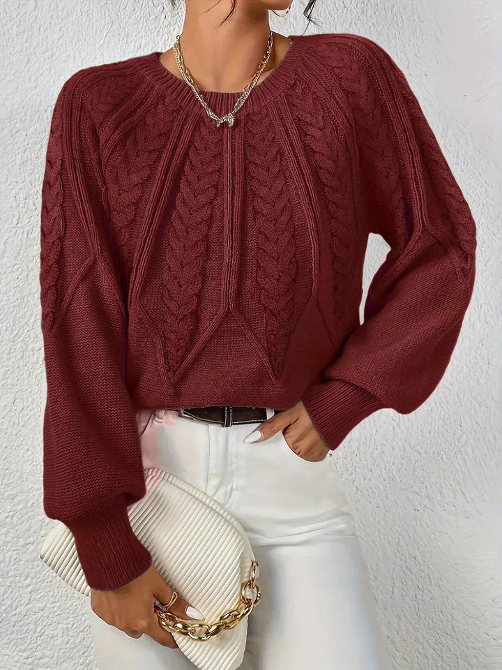 Levoire | Pull En Câble Décontracté Élégant Rot