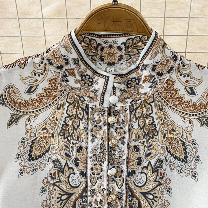 Levoire | Robe à volants avec manches bouffantes