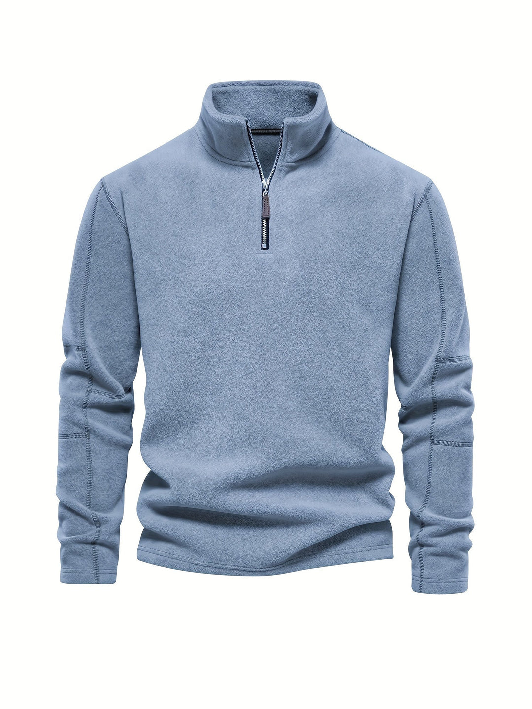 Levoire | Veste À Col En V Pour Homme Avec Zip Et Col En V Bleu acier clair