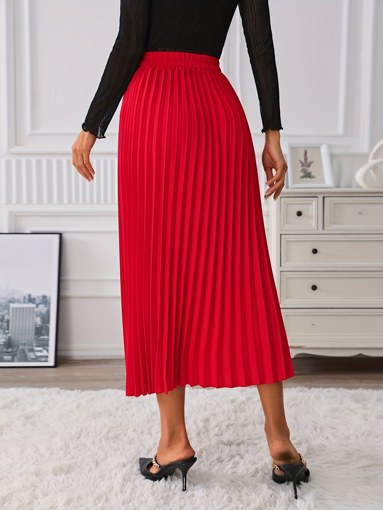 Levoire | Jupe Haute Taille Durable Avec Détails En Chaîne