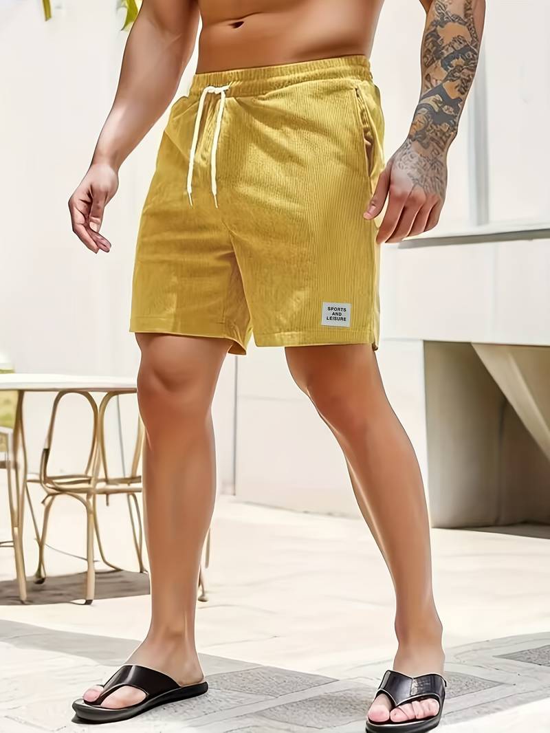 Levoire | Shorts Sportifs Avec Cordon Et Poches Jaune