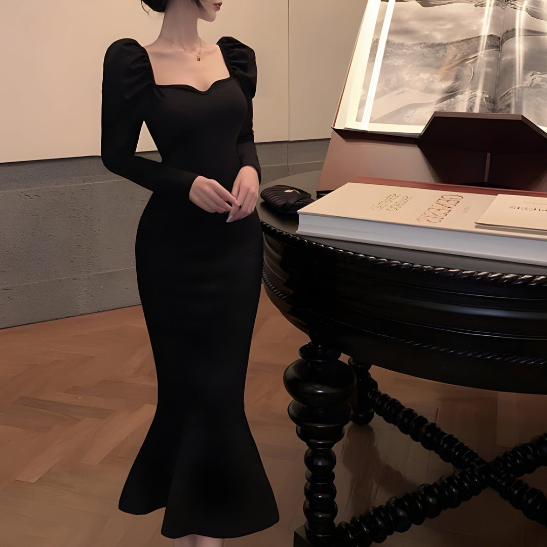 Levoire | Robe Sirène Noir