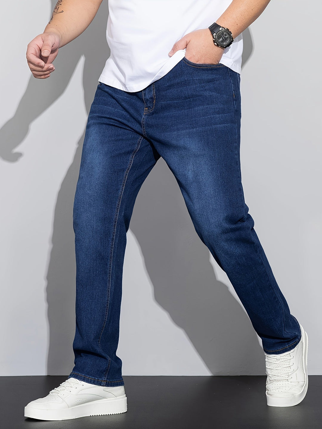Levoire | Jeans Rentot En Denim Uni