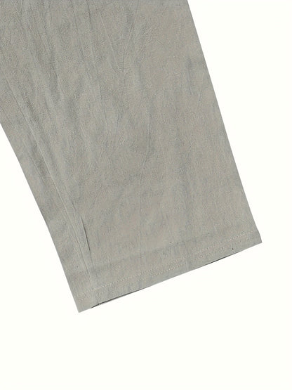 Levoire | Loisirs Coton Lin Pantalons Couleur Unie