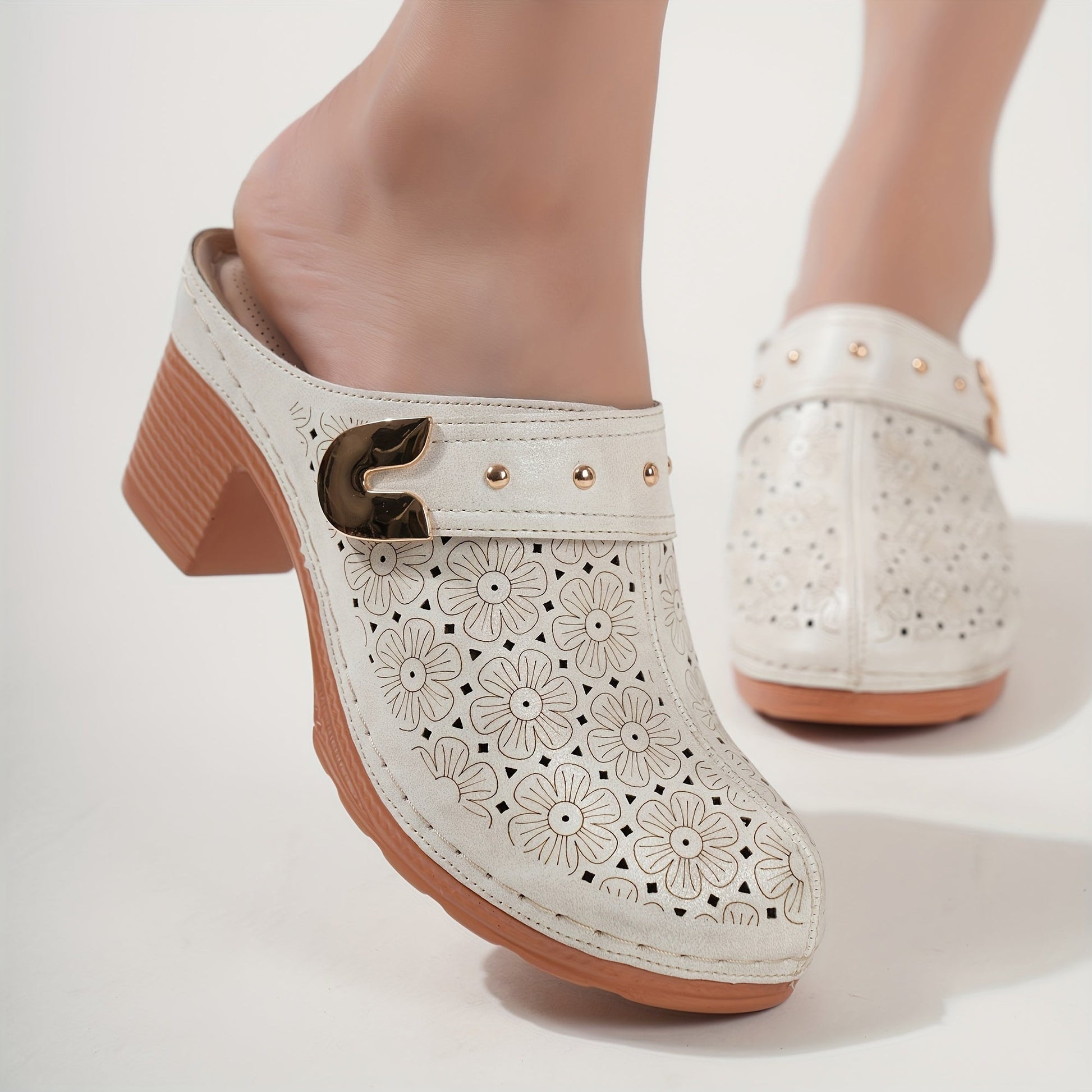 Levoire | Chaussures À Fleurs À Talons Hauts