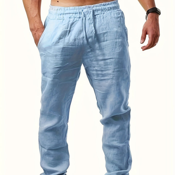 Levoire | Pantalon En Coton Respirant Pour Hommes Avec Cordon