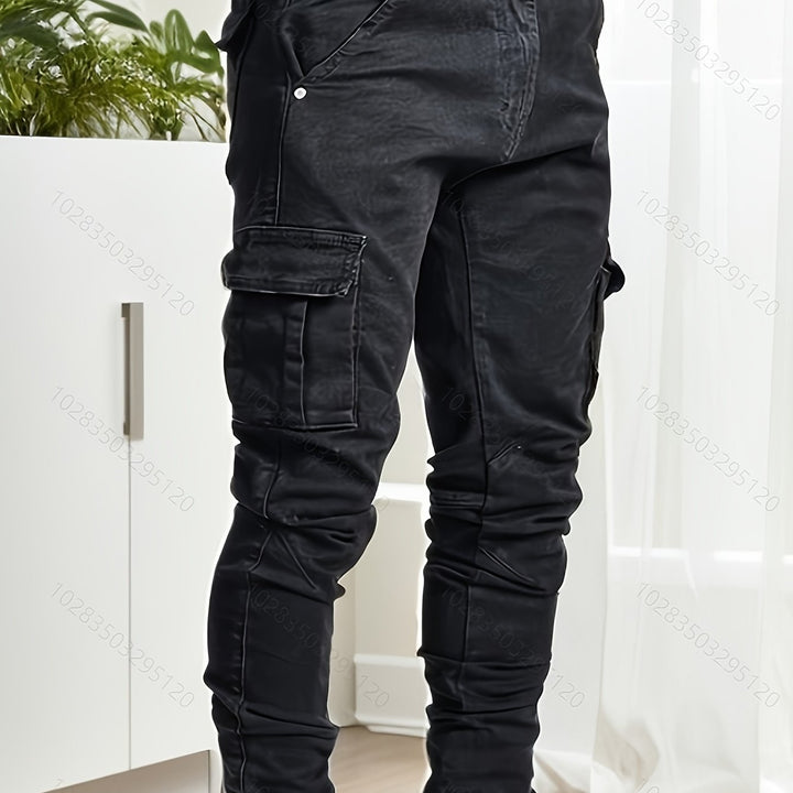 Levoire | Renno Skinny Jeans Avec Poches À Rabat Style Urbain