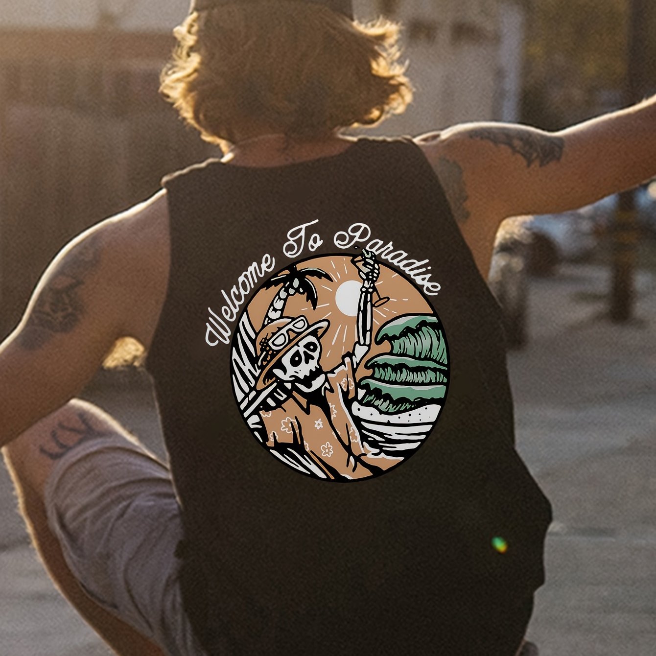 Levoire | Double-Sided Graphic Print Men'S Tank Tops