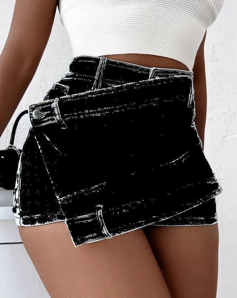 Levoire | vêtements de loisirs shorts en jean Noir