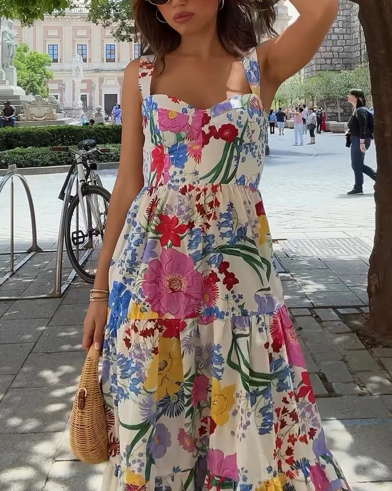 Levoire | Robe À Fleurs Amusante Imprimer