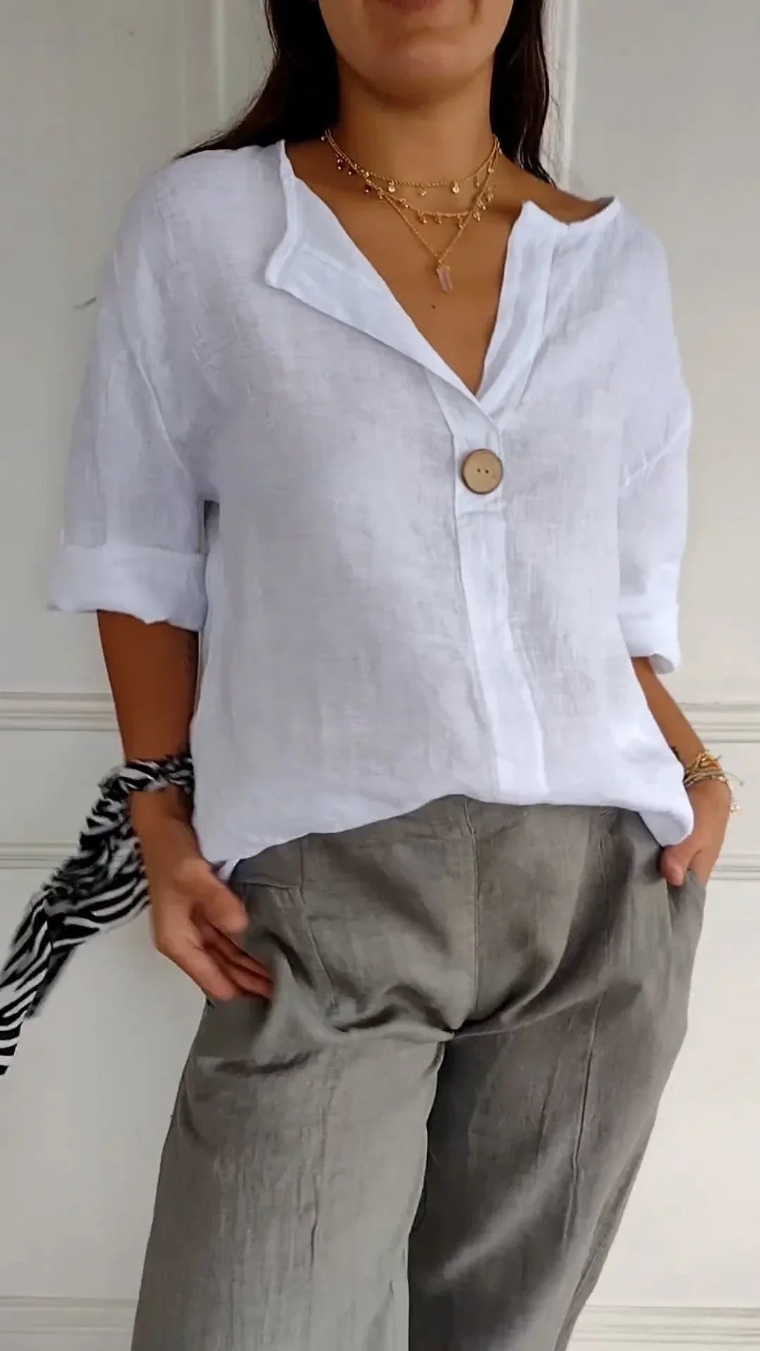 Levoire | Robe satinée élégante Blanc