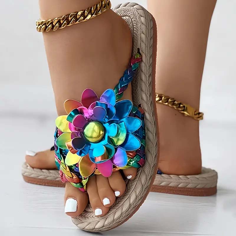 Levoire | Chaussures Plates Avec Fleurs 3D