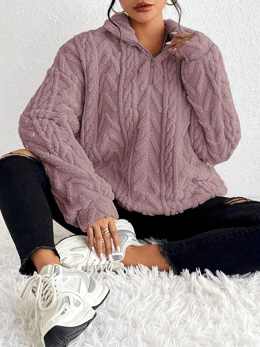 Levoire | Pull En Polaire À Coupe Moderne Lila