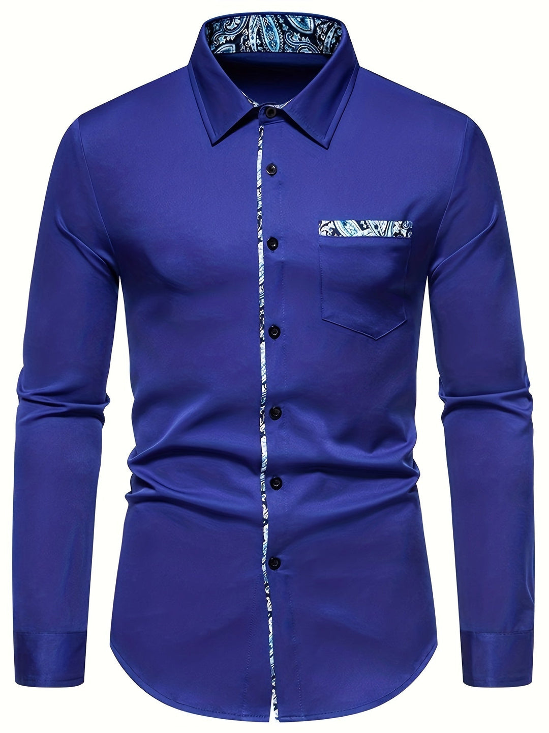 Levoire | Chemise À Col Pour Hommes À Motifs Paisley