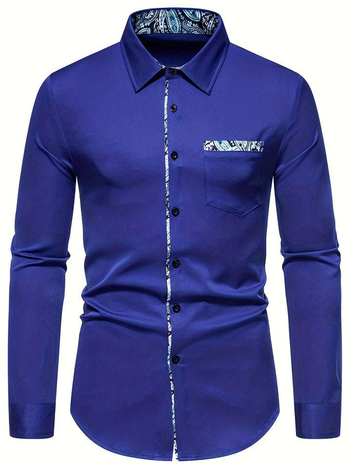 Levoire | Chemise À Col Pour Hommes À Motifs Paisley