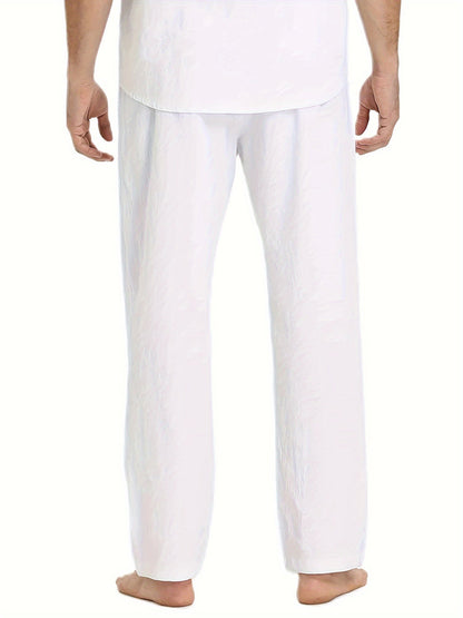 Levoire | Coton Lin Pantalons Homme Pour Une Coupe Décontractée